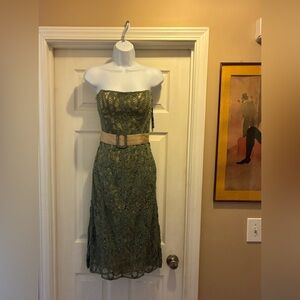 NWT Betsey Johnson SZ 10 Strapless w/ straps crochet dress 310$ wedding/ Cruise